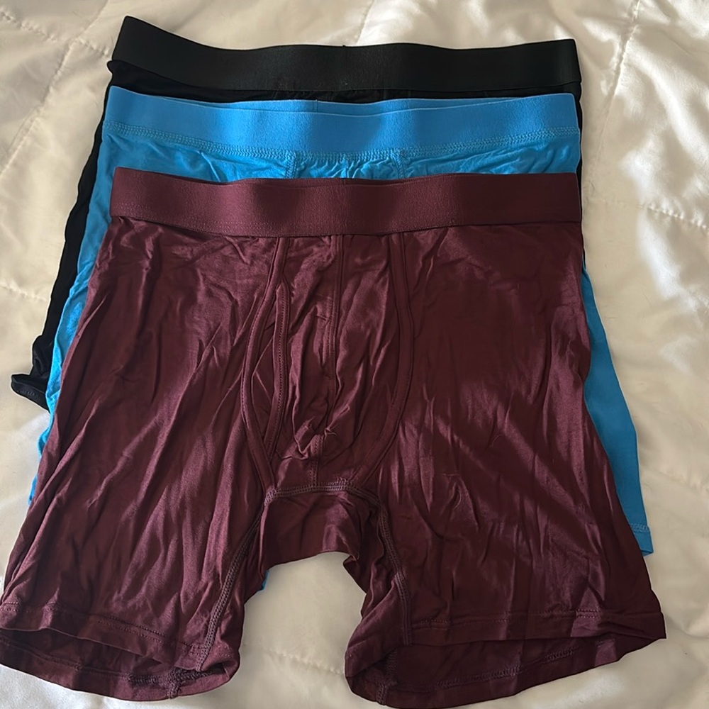 Men's Brans New Bamboo Boxer Briefs- 3 Pack